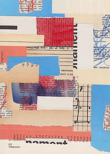 Abstract Mixed Media Collage #2 Abstract Art Print