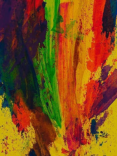 Colored Paints Art Print