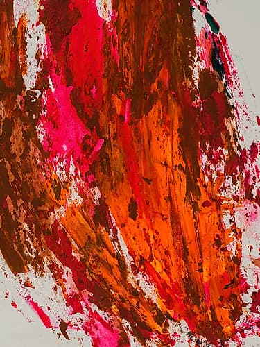 Colored Paints Abstract Art Print