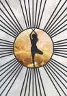 Black Gold Sun Yoga 1 Art Print