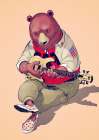 Technical Bear Art Print