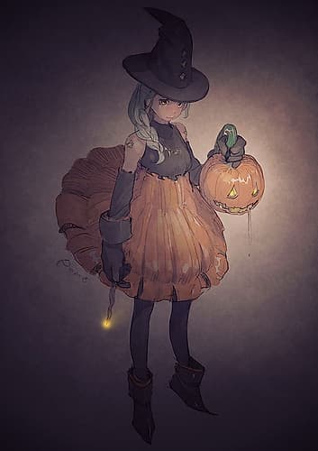 model sheet : preview of Halloween Art Print