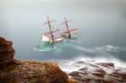 The Astrid Goes Aground Art Print