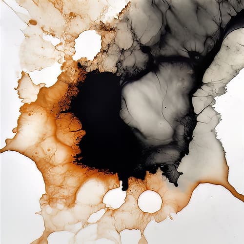 Dreamy Ink Abstract Art Print