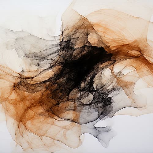 Dreamy Ink Abstract Art Print