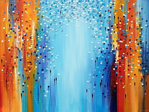 Colors of the City Mood Art Print