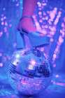 Disco Ball and Neon Platform Art Print
