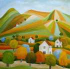 Gaudy Scenery Art Print