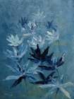 Indigo Flowers Art Print