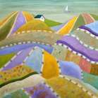 Periwinkle Hills Art Print