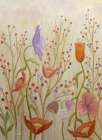 Poppies and Pearls Art Print
