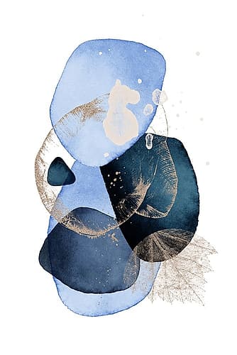 Cool Blue-1 Art Print