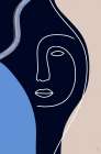 Line Art Face Art Print