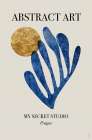 Abstract Blue Leaf Art Print