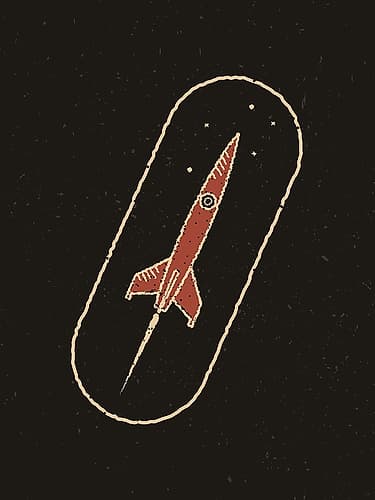Red Rocket Art Print