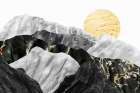Marble Landscape 04 Art Print