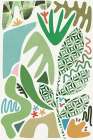 Palm Garden Colors And Shapes Art Print