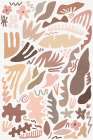 Blush Flora Colors And Shapes I Art Print