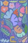 Floral Shapes Colors And Shapes Ii Art Print