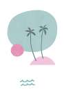 Landscape Shapes 32 Art Print