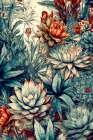 Succulents And Cactus 5 Art Print