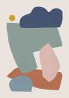 Collage Pastel I Art Print