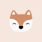 Blush Fox Art Print