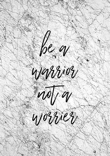 Be A Warrior Abstract Art Print