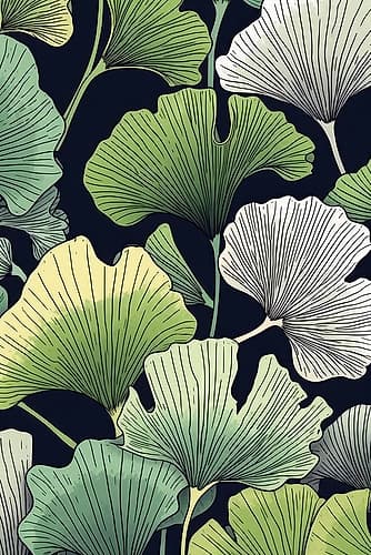 Ginko Biloba Leaves 13 Art Print