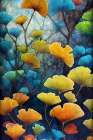 Ginko Biloba Leaves 3 Art Print