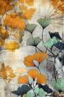 Ginko Biloba Leaves 2 Art Print