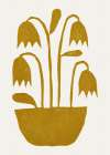Linocut Tulips #1 Art Print