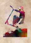 Scooter Sport Art Art Print