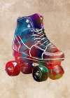 Roller Skates Sport Art Art Print