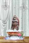 Orangutan A Bubbles Art Print