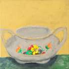 Jar With Flowers Art Print