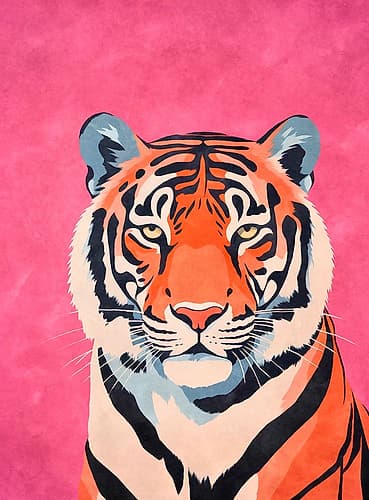 Fancy Tiger Art Print