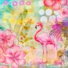 Flamingo Paradise 2 Art Print