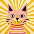 Happy Cat Art Print