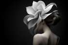 White Flower Head Art Print