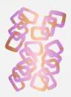 Lavender Gold Rectangle Chain Art Print