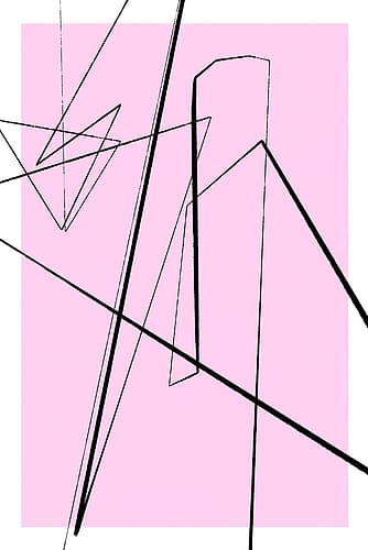 Angular Lines No 10 Minimalist Print