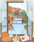 Autumn Cottage Art Print
