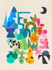 Rainbow City Art Print