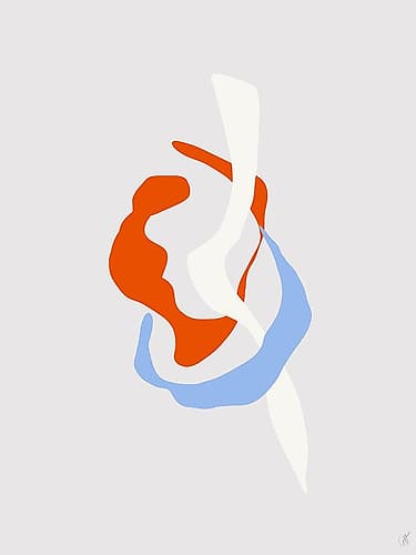 Scandi Abstract 8 Abstract Art Print