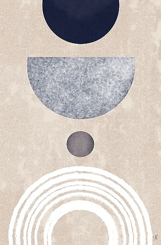 Abstract Cirles Minimalist Print
