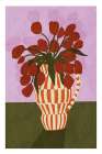 Flower Vase 1Ratio 2X3 Print By Bohonewart Art Print