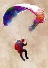 Paratrooper sport art #paratrooper Art Print