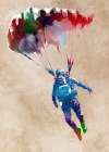 Paratrooper sport art #paratrooper Art Print