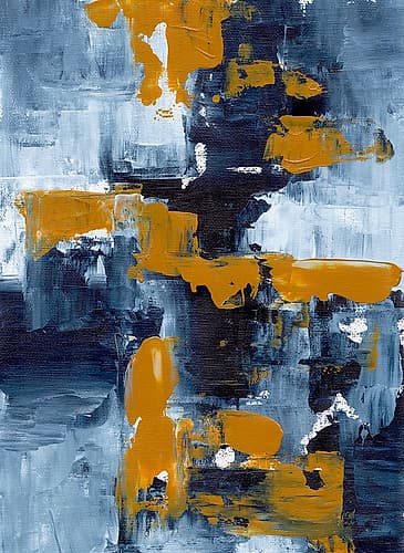Gold Rush Abstract Art Print
